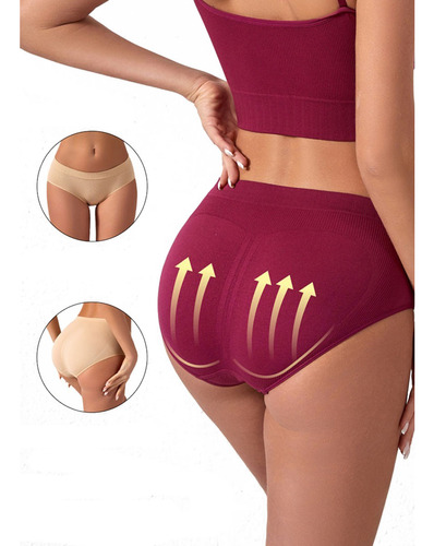 Pantaletas De Puro Algodón Transpirable Para Mujer, 6 Piezas