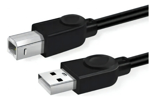 Cabo De Impressora De 1,5 Metros Com Usb 2.0 Cor Preta