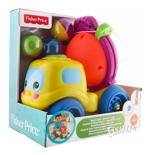Imagen 2 de 5 de Lindo Camion De Cemento Fisher Price Multicolor 6 Meses +