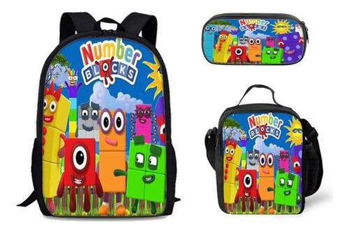 Mochila For Estudiantes Impresa Más Vendida De Numberblocks