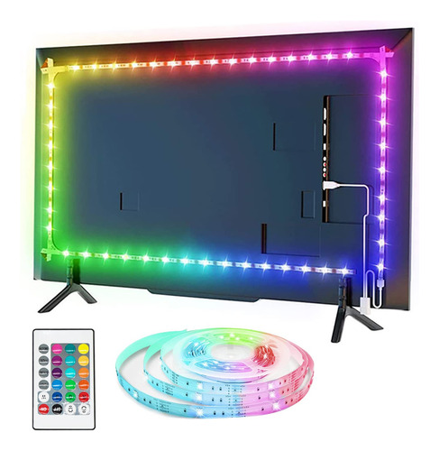 Tira Led Usb 2.5m Para Tv/monitor 81-147cm Control Remoto 40