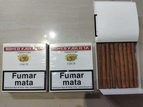 Imagen 2 de 2 de Tabacos Romeo Y Julieta Mini. Hecho En Cuba