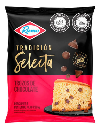 Ponque Trozos Chocolate Tradicion Selecta X 230 Gr. Ramo 