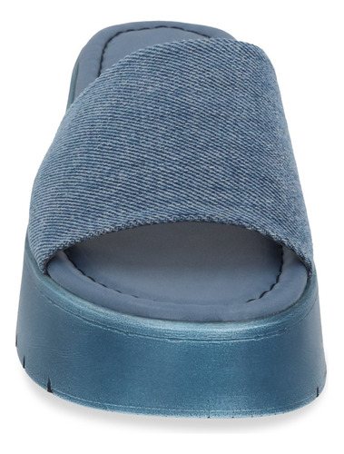 Dúo 657 Sandalia Casual Mujer Beige Y Mezclilla