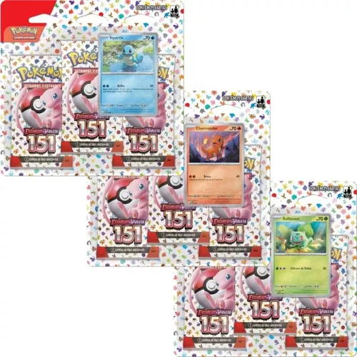 Jogo de Cartas - Pokémon - Combo de Pacotes de Booster - 151
