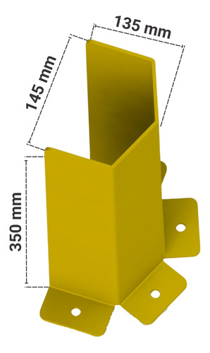 36 Protetor Coluna Industrial Reforçado Porta Pallet Palete