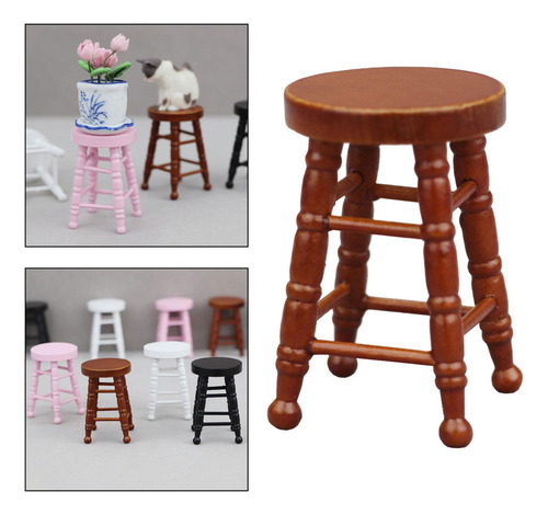 Xfw3 2 Silla De Ensueño Para Casa De Muñecas, Taburete