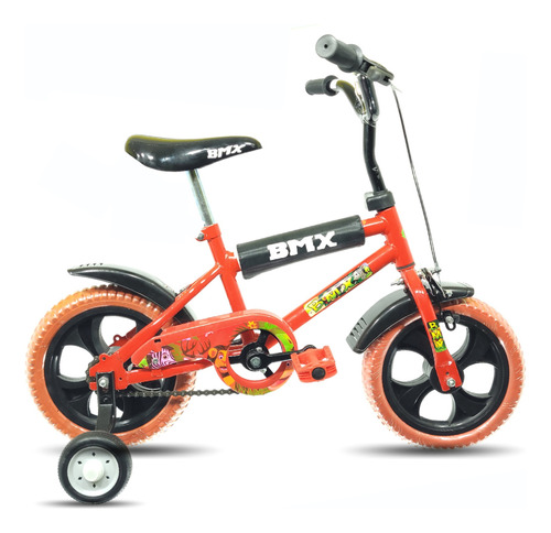 Bicicleta Niño R12 Peretti Rojo Negro C/accesorios