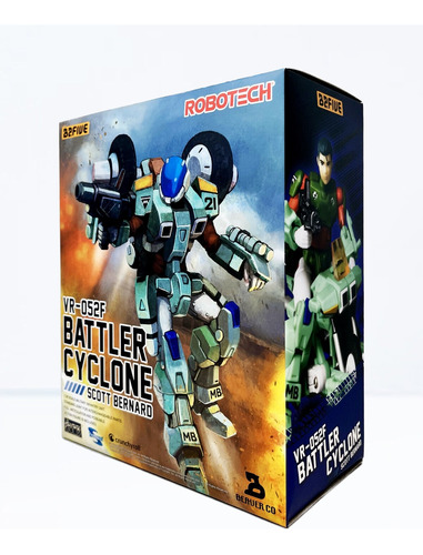 Figura Scott Bernard Battle Cyclone Vr-052f Robotech Toynami