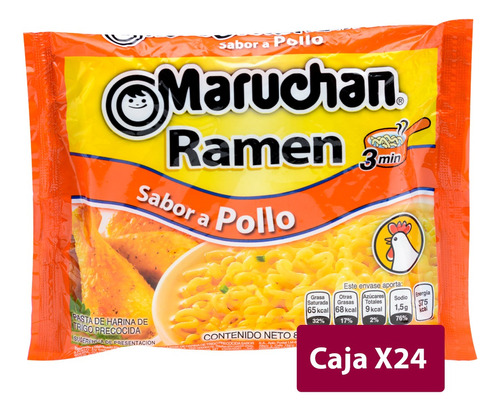 Maruchan Ramen Pollo 24 Unidades