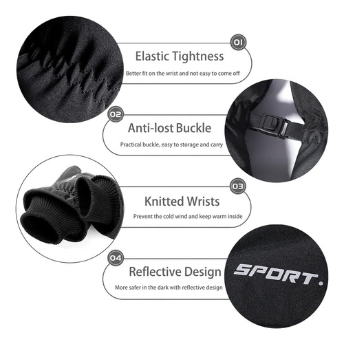 Guantes De Invierno Impermeables Para Pantalla Táctil