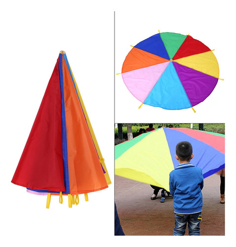 Paracaídas Para Juegos Al Aire Libre, 8 Asas, 2 M De Diámetr
