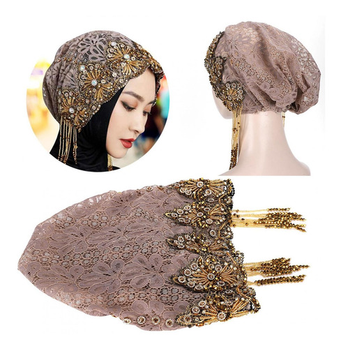 Sombrero Musulmán Para Envolver Pañuelo En La Cabeza, Sombre