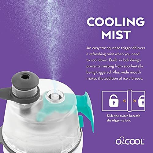 O2cool Arctic Squeeze - Caja De Agua Para Nebulización Con A