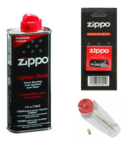 Combo Original Zippo Combustible 4 Oz + - g a $272