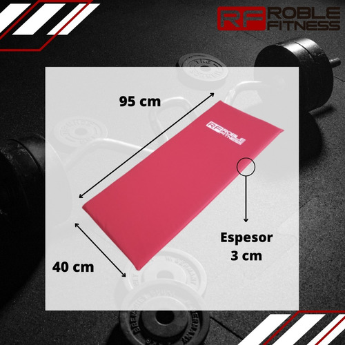 Imagen 3 de 8 de Colchoneta Gimnasia 95 X 40 X 3 Lona Ambas Caras Yoga Gym