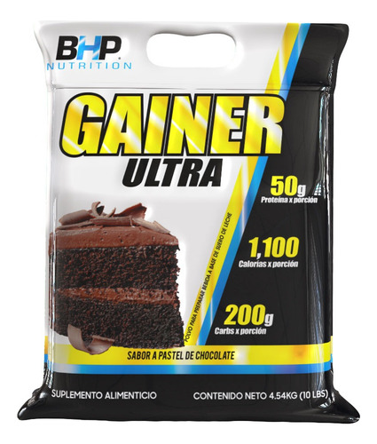 Proteina Bhp Ultra Gainer Ultra 4.54 Kg (10 Lb) Chocolate Sabor Chocolate pastel