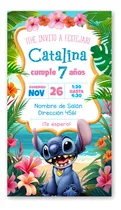 Comprar Invitación Digital Cumpleaños Stitch 2 Formatos
