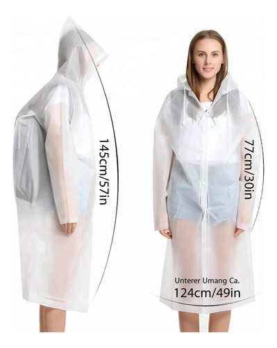 Portable Capa For Capucha Capa Lluvia Type Manga Model