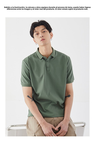 Polo Hombre 2025 Liso Cuello Vuelto - Casual Verano