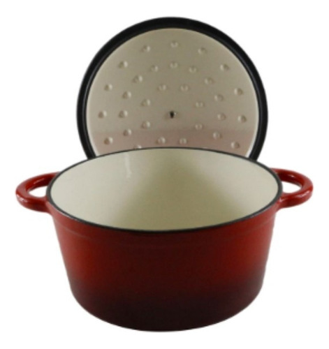 Olla Fundición Esmaltada Cacerol Redonda 3,5l 30cm Con Tapa