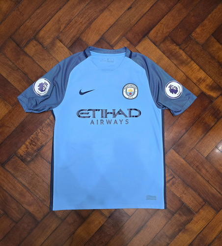 Camiseta Titular Manchester City 2018/19, De Bruyne 17 M (Usado)