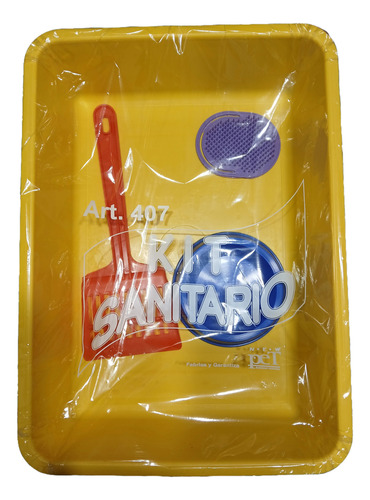 Caja Sanitaria Gatos Kit Amarillo