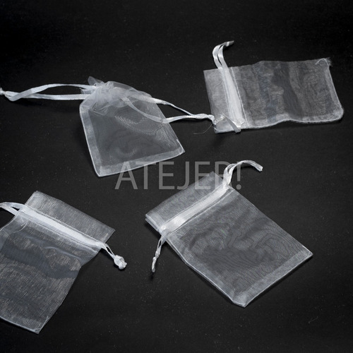 Imagen 6 de 9 de Bolsas De Organza Tul 11 X 15cm X 25 Unid Candy Bar Souvenir