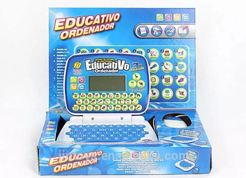 Computador Educativo Infantil Inglés Y Español Azul