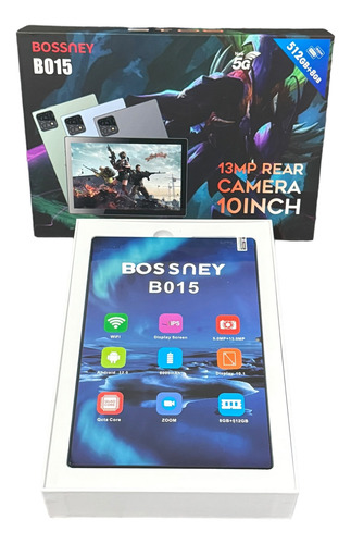 Tablet Boosnney B 015 - 10 - 8gb Ram - 512gb Almacenamiento