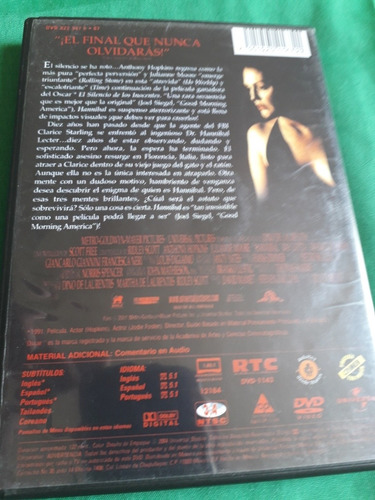 Hannibal Pelicula En Dvd (Usado)