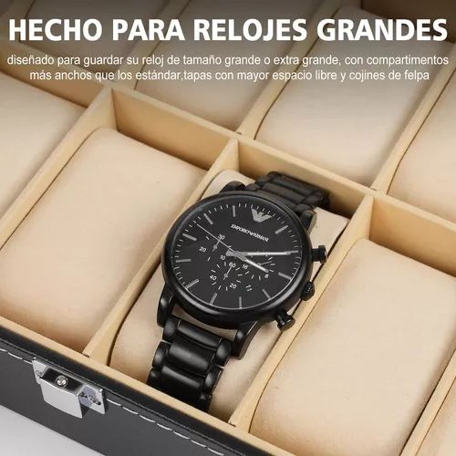 Caja Para Guardar Relojes Hombre 12 Compartimentos Organizador De