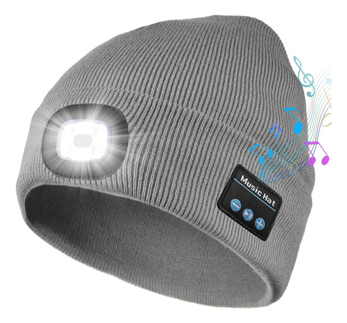 Gorro Con Bluetooth Con Luz De Altavoz Integrado Talla Única