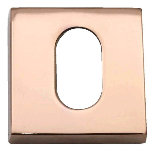 Roseta P/ Fechaduras Il210 Quadrada Externa 50mm- Italy Line Cor Inox Cobre