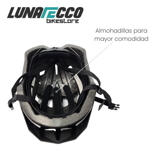 Casco Mtb Ruta, Ligero, Luz Led Recargable. Ciclismo