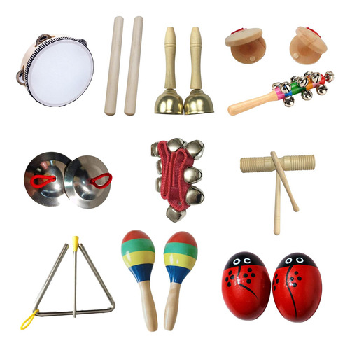 Instrumento De Percusión Montessori Para Niños, Juego De