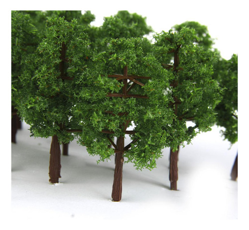 40 Piezas De Plástico 1: 150 Árboles Modelo 8 Cm De Para