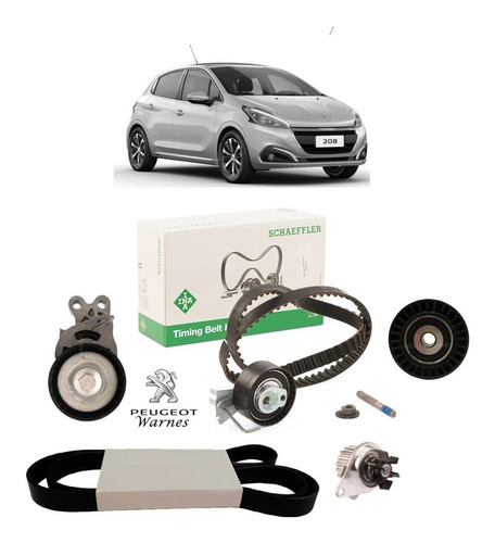 Kit Distribucion Ina + Kit Poly V Peugeot 208 1.5 N 12-16