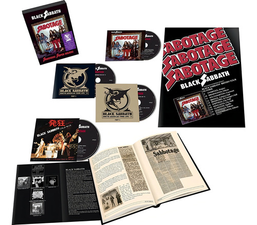 Black Sabbath Sabotage Super Deluxe Edition 4 Cd + Libro