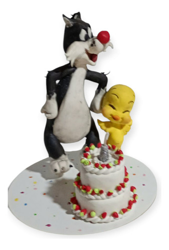 Adorno Para Torta Vela Silvestre Negro Silvestre