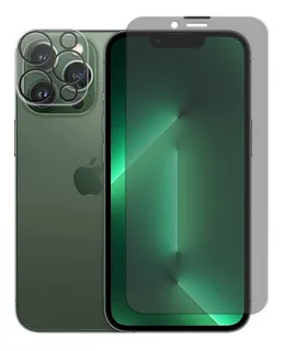 Mica Cristal Templado Privacidad Para iPhone + Lente Cámara