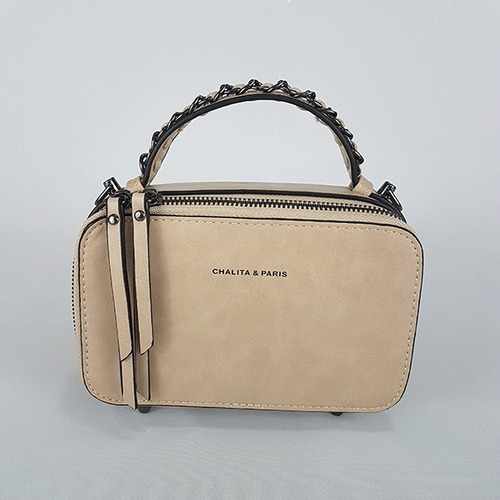 Bolsa Tiracolo Chalita Ch0390 Bege