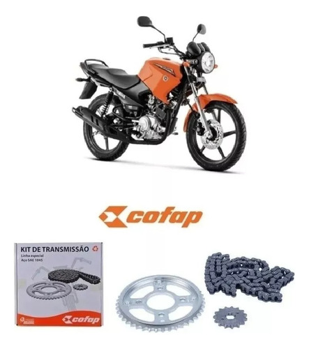 Kit Relação Tração Ybr 125 E Factor 2003 À 2016 Cofap