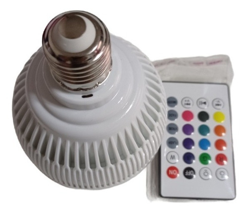 Ampolleta Led Bluetooth Parlante Lámpara Multicolor Fiesta