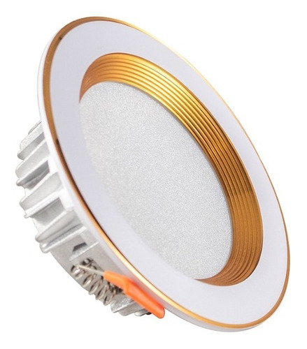 Plafon Led 18w Spot Bote 12 Cm Dorado Luz Blanca O Calida 