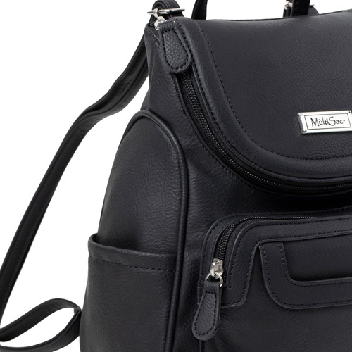 Mochila Multisac Major Hecha Con Cuero Vegano