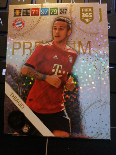 Carta Adrenalyn Fifa 365 2019 - Thiago Edición Limitada