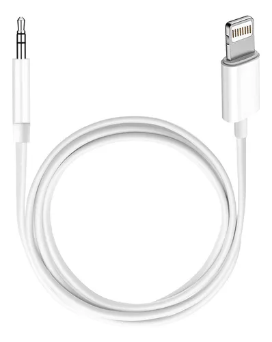 Cable Aux Apple Mfi Lightning A 3,5 Mm 1,01 M Blanco