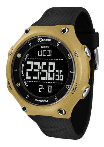 Relógio X-games Masculino Digital Xmppd490 Pxpx Dourado