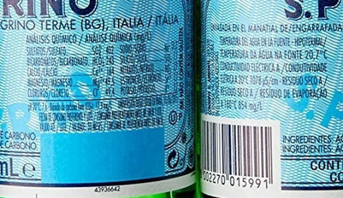 Agua San Pellegrino Mineral Com Gás 250ml - Pack Com 6 Unid